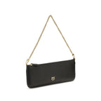 PINKO Black Calf Leather Bos Taurus Wallet