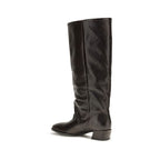 P.A.R.O.S.H. Brown Calf Leather Bos Taurus Flat Boots