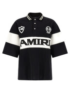 Amiri Bicolor Cotton Polo Shirt