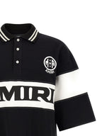 Amiri Bicolor Cotton Polo Shirt