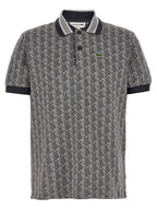 Lacoste Gray Polyester Polo Shirt