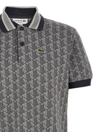 Lacoste Gray Polyester Polo Shirt