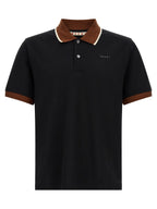 Marni Black Cotton Polo Shirt