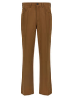 Marni Brown Virgin Wool Casual Pants