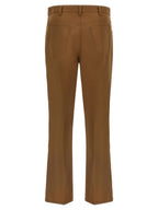 Marni Brown Virgin Wool Casual Pants