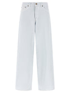 Haikure White Cotton Relaxed Fit Jeans