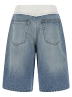 MM6 Maison Margiela Blue Cotton Bermuda Shorts