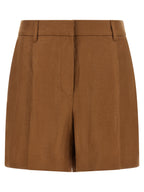 Brunello Cucinelli Brown Linen Bermuda Shorts