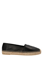 Saint Laurent Black Lamb Leather Espadrilles