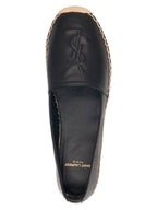Saint Laurent Black Lamb Leather Espadrilles