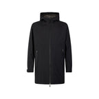 Herno Black Polyester Coat