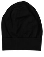Dolce & Gabbana Men Black Wool Knitted Winter Beanie Capello One Hat