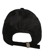 Dolce & Gabbana Men Black Cotton Baseball Cap 6 Panels Hat