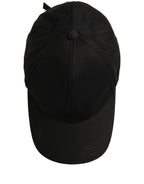 Dolce & Gabbana Men Black Cotton Baseball Capello 6 Panels Hat