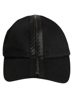 Dolce & Gabbana Men Black Cotton Baseball Cap 6 Panels Hat