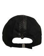 Dolce & Gabbana Men Black Cotton Baseball Cap 6 Panels Hat