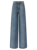 Self-Portrait Blue Cotton Jeans Denim