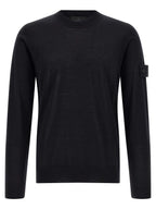 Stone Island Black Virgin Wool Cardigan