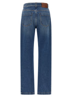 Marni Blue Cotton Straight-Leg Jeans