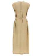 Peserico Beige Viscose Midi Dress