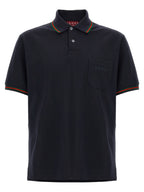 Gucci Blue Cotton Polo Shirt