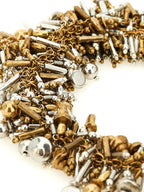 Dries Van Noten Gold Marabou Necklace