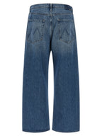 Mother Denim Blue Cotton Relaxed Fit Jeans