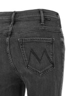 Mother Denim Gray Cotton Flared Jeans