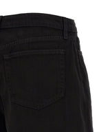 L'Agence Black Cotton Bermuda Shorts
