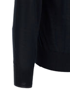 Brunello Cucinelli Blue Silk Cardigan