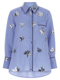 LE TWINS Blue Cotton Blouse