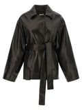 Khaite Black Lamb Leather Leather Jacket