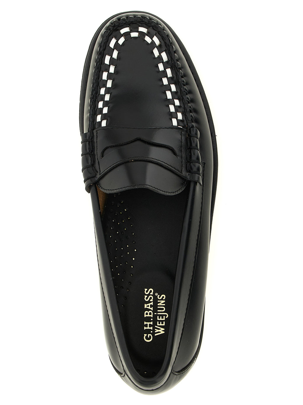 G.H. BASS Bicolor Cowhide Slip-On Loafers
