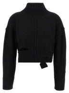 MM6 Maison Margiela Black Virgin Wool Cardigan