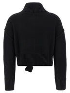 MM6 Maison Margiela Black Virgin Wool Cardigan