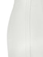 Elisabetta Franchi White Polyester Midi Dress