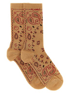 Alanui Beige Cotton Socks