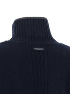 PINKO Blue Wool Cardigan