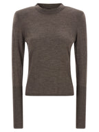 PINKO Brown Wool Cardigan
