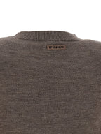PINKO Brown Wool Cardigan
