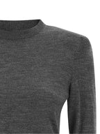 PINKO Gray Wool Cardigan
