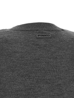 PINKO Gray Wool Cardigan