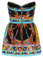 Dolce & Gabbana Multicolor Cotton Short Dress