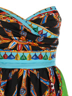 Dolce & Gabbana Multicolor Cotton Short Dress