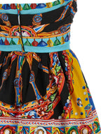 Dolce & Gabbana Multicolor Cotton Short Dress