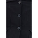 Magda Butrym Black Silk Waistcoat