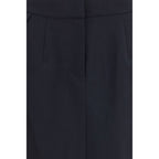 Magda Butrym Black Cotton Midi Skirt