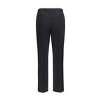PT Torino Black Wool Oves Aries Casual Pants