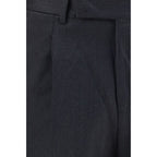 PT Torino Gray Wool Oves Aries Casual Pants