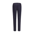 PT Torino Blue Wool Oves Aries Casual Pants